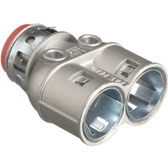 ARLINGTON Arlington 3838AST Duplex Zinc Die-Cast Connector 3/8 Knockout