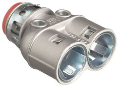 ARLINGTON Arlington 3838AST Duplex Zinc Die-Cast Connector 3/8 Knockout
