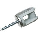 ARLINGTON Arlington 616 Porcelain Wire Holder With Solid Rivet 2-1/4 Lag Screw