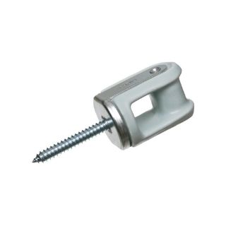 ARLINGTON Arlington 616 Porcelain Wire Holder With Solid Rivet 2-1/4 Lag Screw