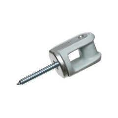 ARLINGTON Arlington 616 Porcelain Wire Holder With Solid Rivet 2-1/4 Lag Screw