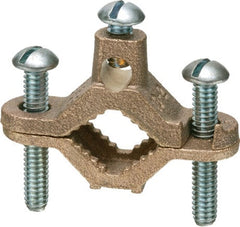 ARLINGTON Arlington 720B Bare Wire Ground Clamp With Galvanized Steel Screw 10 to 2 AWG Conductor Brass/Steel