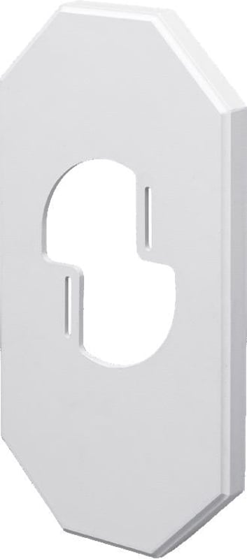 ARLINGTON Arlington 8100LP Mega Siding Plate With Mounting Bracket, 3-1/2 in Dia, 13.49 in L x 7.142 in W