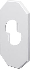 ARLINGTON Arlington 8100LP Mega Siding Plate With Mounting Bracket, 3-1/2 in Dia, 13.49 in L x 7.142 in W