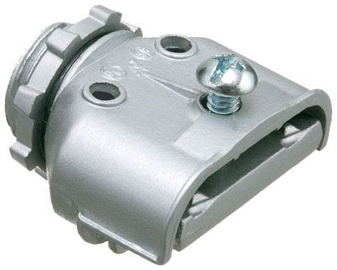 ARLINGTON Arlington 846 Duplex Straight Single Screw Cable Connector 3/8 in