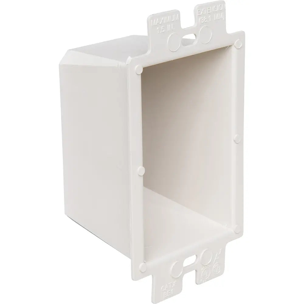 ARLINGTON Arlington BE1 Box Extender 1-Gang Plastic White
