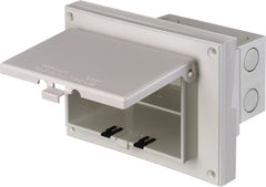 ARLINGTON Arlington DBHR141W Low Profile Inbox for Retrofit Siding, Horizontal, White Cover