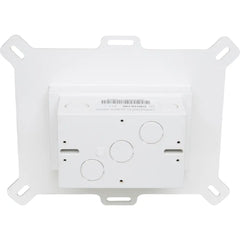 ARLINGTON Arlington DBHS1W Low Profile InBox for New Vinyl Siding Construction, Single-Gang, Horizontal, White Cover