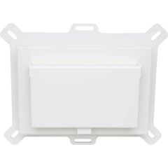 ARLINGTON Arlington DBHS1W Low Profile InBox for New Vinyl Siding Construction, Single-Gang, Horizontal, White Cover