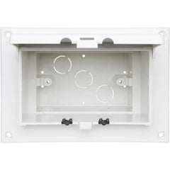 ARLINGTON Arlington DBHR1W Low Profile InBox for Flat Surface, Horizontal, Weatherproof in-Use, White Cover