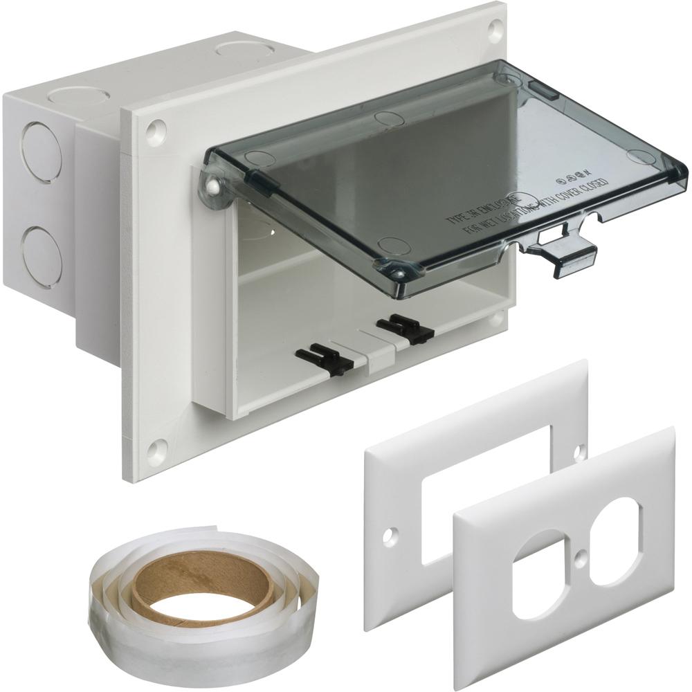 ARLINGTON Arlington DBHR1C Low Profile Inbox for Flat Surface Retrofit Construction Horizontal Clear