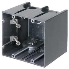 ARLINGTON Arlington F102 One Box Non-Metallic Outlet Box 42 cu-in 2-Gang