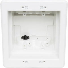 ARLINGTON Arlington DVFR2W Recessed Indoor InBox for New and Retrofit Construction, Two Gang, White