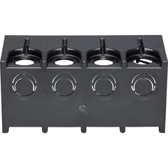 ARLINGTON Arlington F104 Four-Gang Non-Metallic Outlet Box, Black