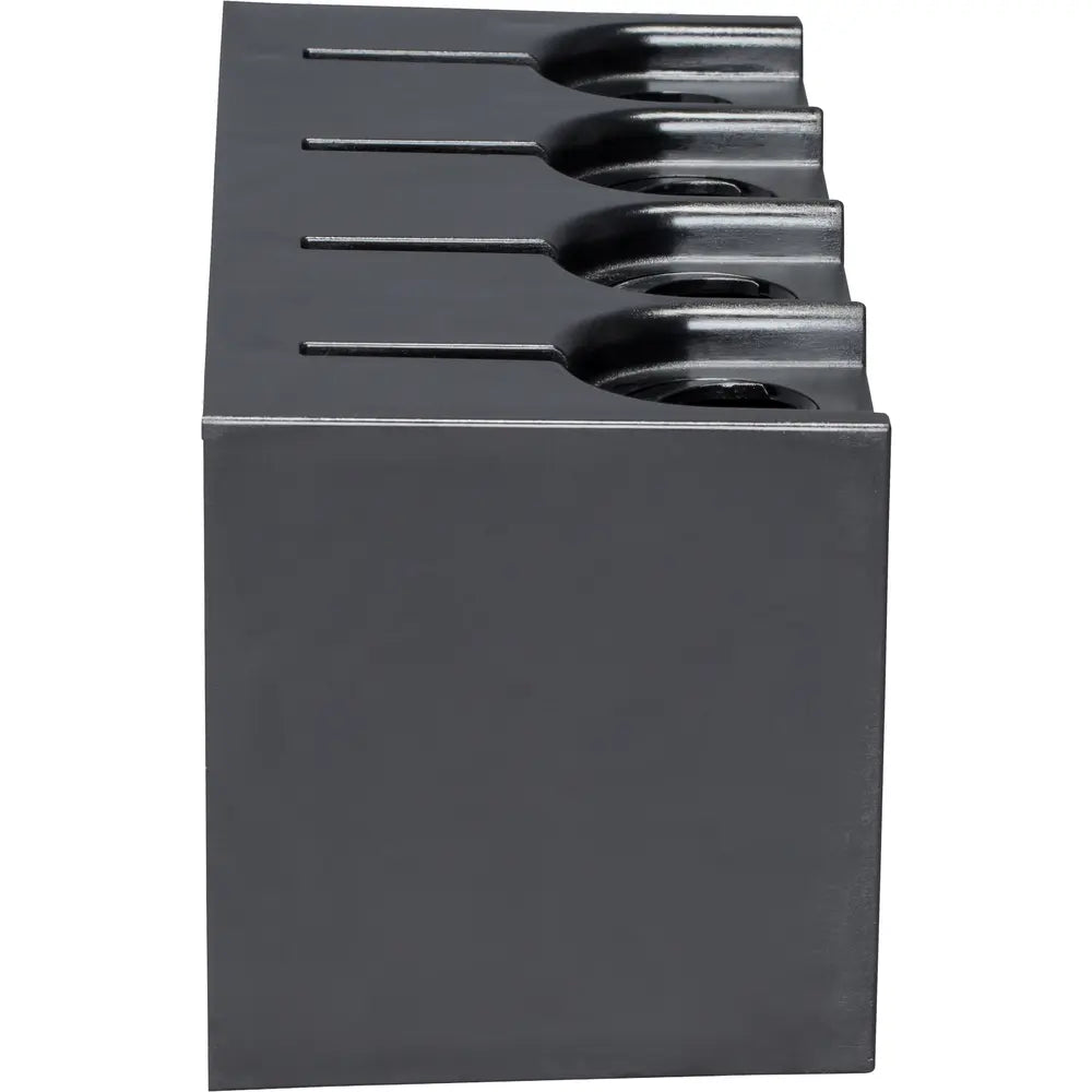 ARLINGTON Arlington F104 Four-Gang Non-Metallic Outlet Box, Black