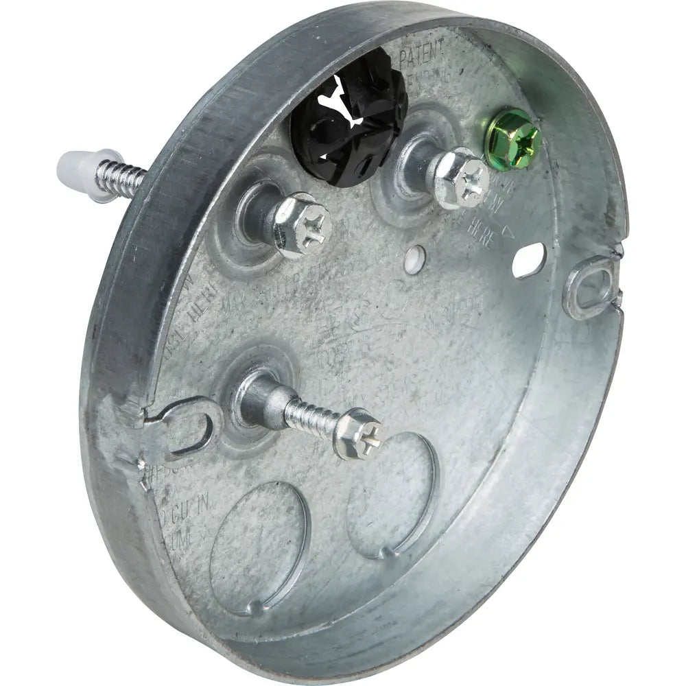 ARLINGTON Arlington FBS407 Steel Pan Fan & Fixture Mounting Box for 5/8 Drywall, 8 Cubic Inch