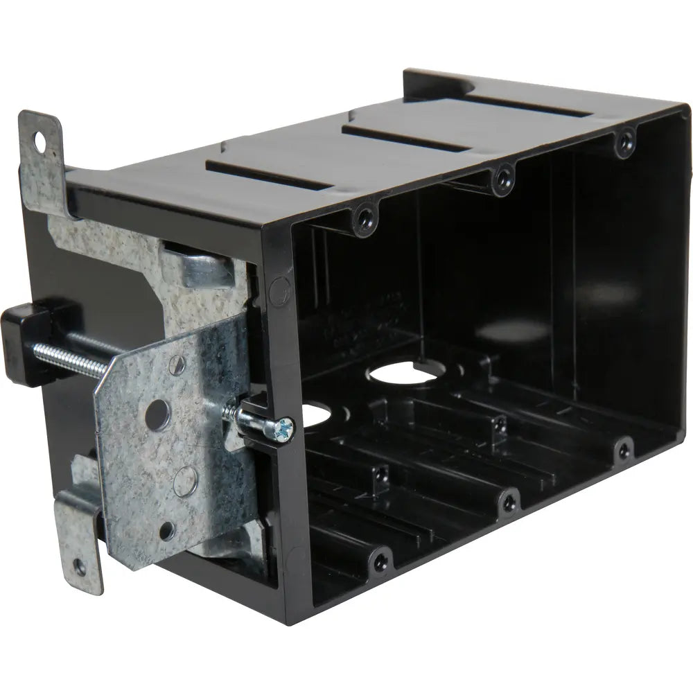 ARLINGTON Arlington FA103 Non-Metallic box for new construction Adjustable for wall thicknesses from 1/4 to 1-1/2 Three Gang Vertical 65.0 cu.