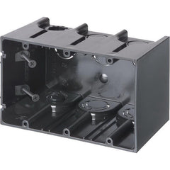 ARLINGTON Arlington F103 One Box Non-Metallic Outlet Boxes 3 Gang Vertical 61 cu. in.