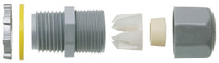 ARLINGTON Arlington LPCG50W Low-profile non-metallic, liquid-tight, oil-tight, and white strain relief cord connector