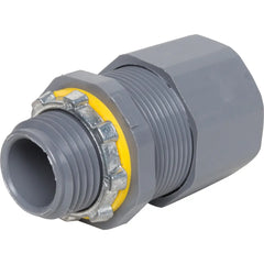 ARLINGTON Arlington LPCG507 Low Profile Liquidtight Oiltight Strain Relief Cord Connector 1/2 Inch 0.385 to 0.75 Inch