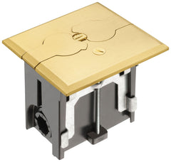 ARLINGTON Arlington FLBAF101MB Adjustable Floor Box With Flip Lids