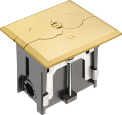 ARLINGTON Arlington FLBAF101MB Adjustable Floor Box With Flip Lids