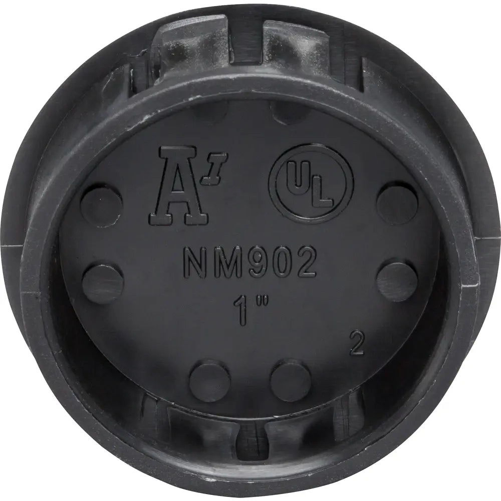 ARLINGTON Arlington NM902 Black Plastic Snap-In Knockout Blank 1 in