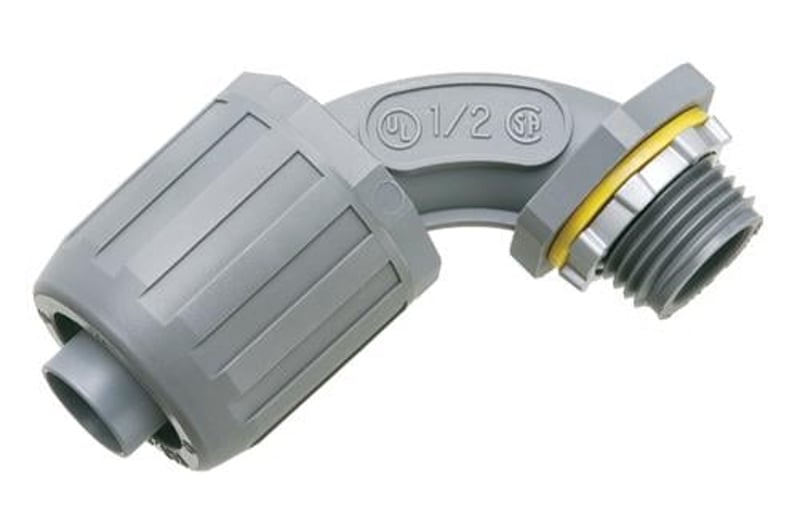 ARLINGTON Arlington NMLT9010 90 Degree Non Metallic Snap2It Connector 1 Trade Size