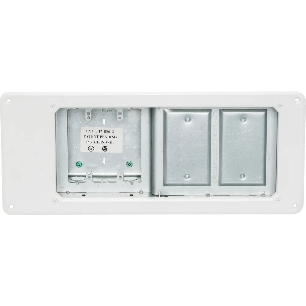 ARLINGTON Arlington TVBS613 Recessed Steel TV Box Power Low Voltage 4 Gang