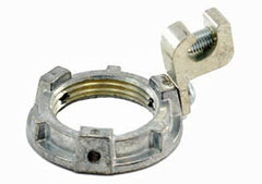 BRIDGEPORT Bridgeport 163-G Locknut, Grounding, Zinc Die Cast, Size 1 Inch, 14-4 Lug