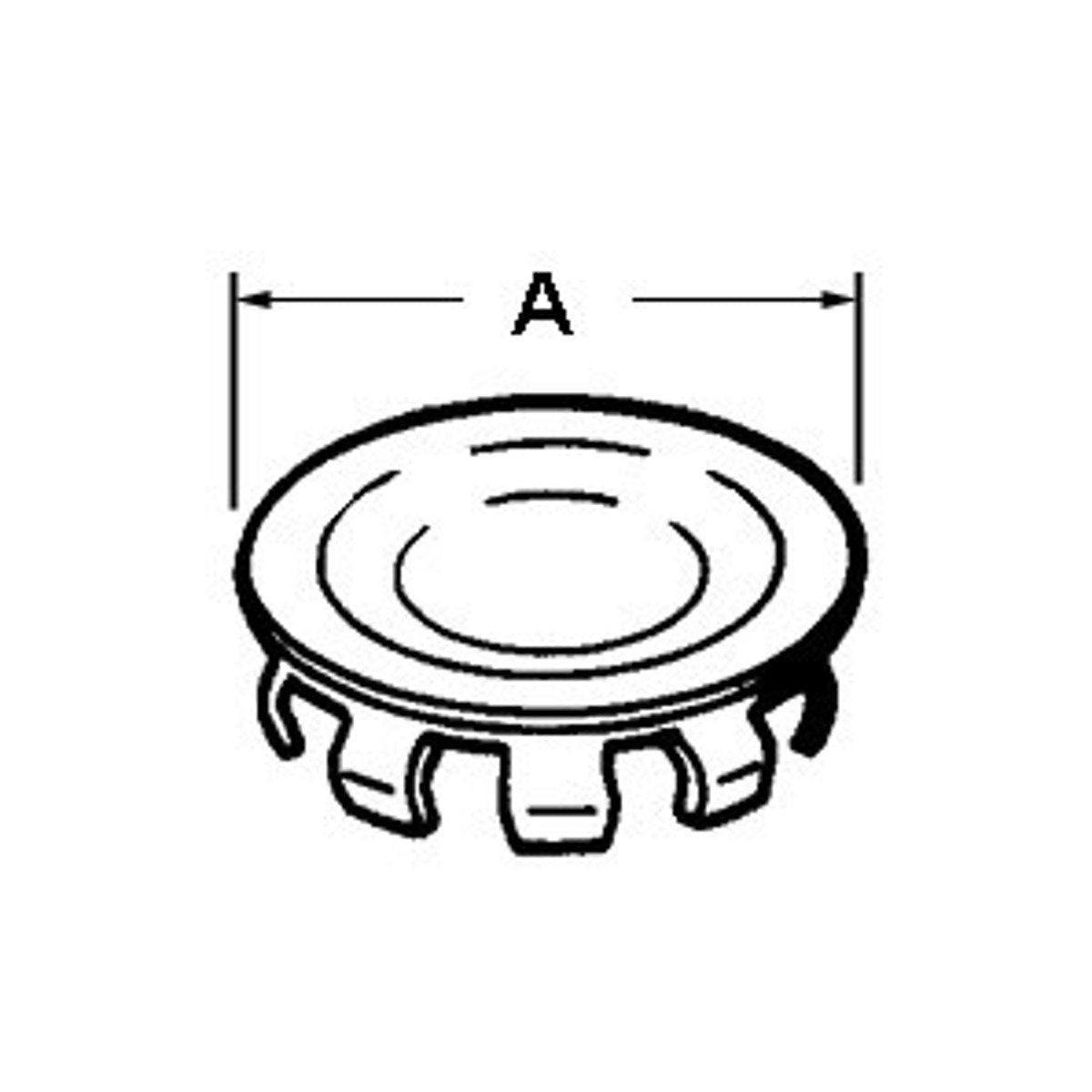 BRIDGEPORT Bridgeport 1694 Knockout Plug 1-1/4 inch Steel Electro-Plated Zinc