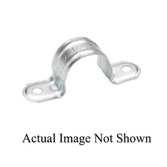BRIDGEPORT Bridgeport 1903 Heavy Wall 2-Hole Steel Pipe Strap, 1 Inch