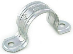BRIDGEPORT Bridgeport 1902 Heavy Wall 2-Hole Steel Pipe Strap, 3/4 Inch
