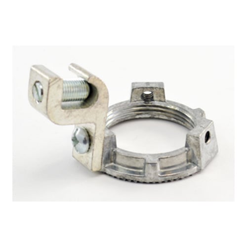 BRIDGEPORT Bridgeport 164-G Locknut, Grounding, Zinc Die Cast, Size 1-1/4 Inch, 14-1/0 Lug