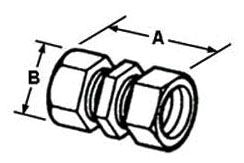 BRIDGEPORT Bridgeport 262-DC EMT Zinc Die Cast Compression Coupling 1 Inch