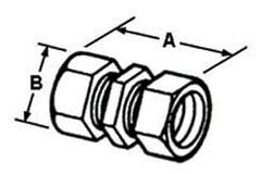 BRIDGEPORT Bridgeport 262-DC EMT Zinc Die Cast Compression Coupling 1 Inch