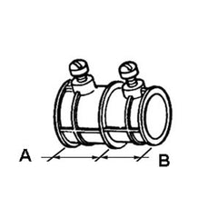BRIDGEPORT Bridgeport 292-DC Coupling, Combination, Zinc Die Cast, Size 1 Inch