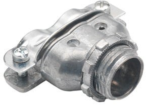 BRIDGEPORT Bridgeport 630-DC2 Connector, Duplex, Zinc Die Cast, Flex Size 3/8 Inch