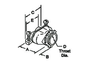BRIDGEPORT Bridgeport 630-DC2 Connector, Duplex, Zinc Die Cast, Flex Size 3/8 Inch