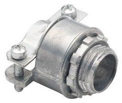BRIDGEPORT Bridgeport 653-DC2 Connector, Strap, Two Screw, Zinc Die Cast, Size K.O. 1/2 Inch, AC Only