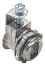 BRIDGEPORT Bridgeport 560-DC2 Single-Screw Strap-Type Die Cast Connector, 3/8 in