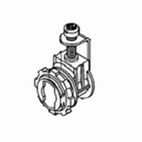 BRIDGEPORT Bridgeport 560-DC2 Single-Screw Strap-Type Die Cast Connector, 3/8 in