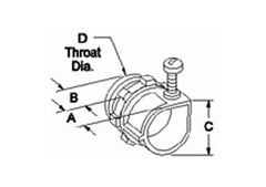 BRIDGEPORT Bridgeport 501-DC2 Greenfield Set Screw Die Cast Connector - Flexible, 3/8 Inch