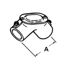 BRIDGEPORT Bridgeport 61-DC ELBOW PULL 1/2IN 90DEG DIE CAST ZINC