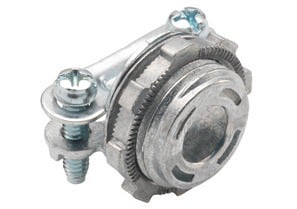 BRIDGEPORT Bridgeport 565-DC2 Connector Strap, Two Screw, Zinc Die Cast, Size K.O. 1/2 Inch