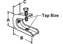 BRIDGEPORT Bridgeport 951-S CLAMP BEAM 1/4-20 75LB