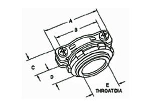 BRIDGEPORT Bridgeport 683-DC2 Connector, Strap, Two Screw, Zinc Die Cast, Size K.O. 1 Inch