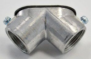 BRIDGEPORT Bridgeport 82-DCA Aluminum 3/4 Set Screw Coupling Pull Elbows
