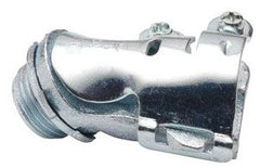 BRIDGEPORT Bridgeport 803 Connector 45 Degree Malleable Iron Flex Size 1/2 Inch