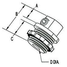 BRIDGEPORT Bridgeport MCC-075 Mighty-Bond Enclosure Grounding and Raceway Bonding Couplings